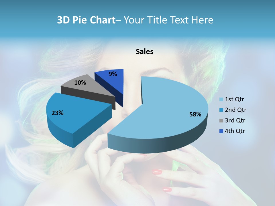 Skincare Face Girl PowerPoint Template