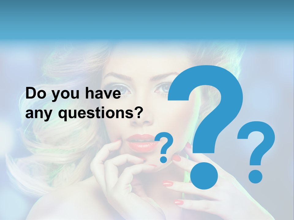 Skincare Face Girl PowerPoint Template