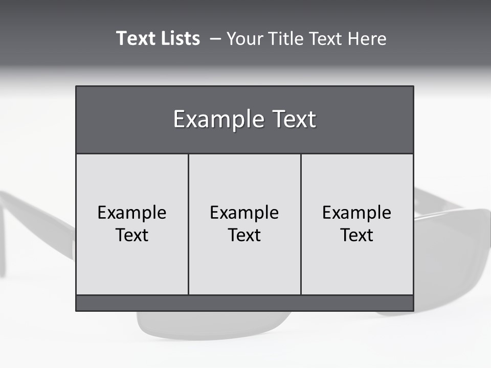 Optician Textile Farsighted PowerPoint Template