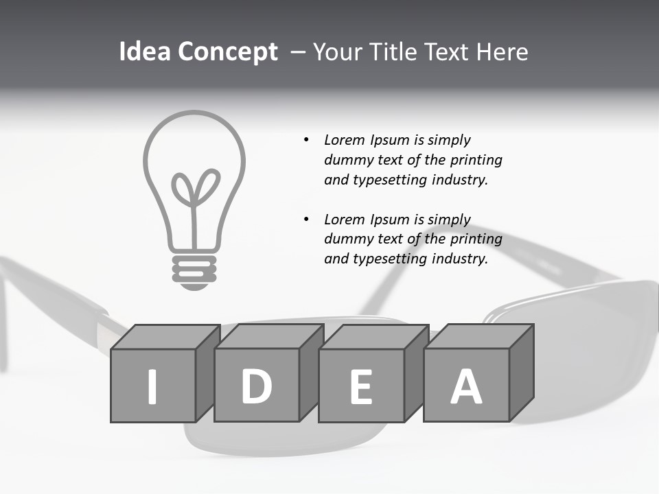 Optician Textile Farsighted PowerPoint Template