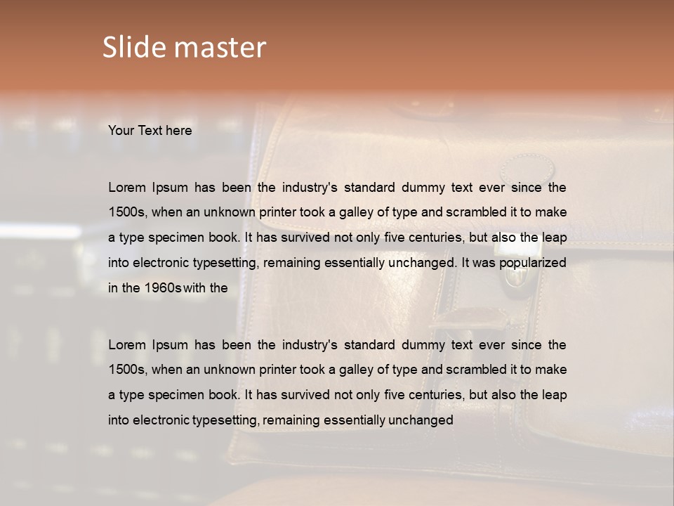 Lawyer Briefcase Barrister PowerPoint Template