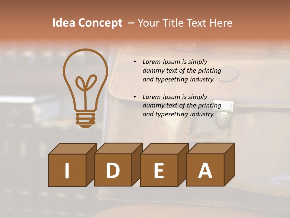 Lawyer Briefcase Barrister PowerPoint Template