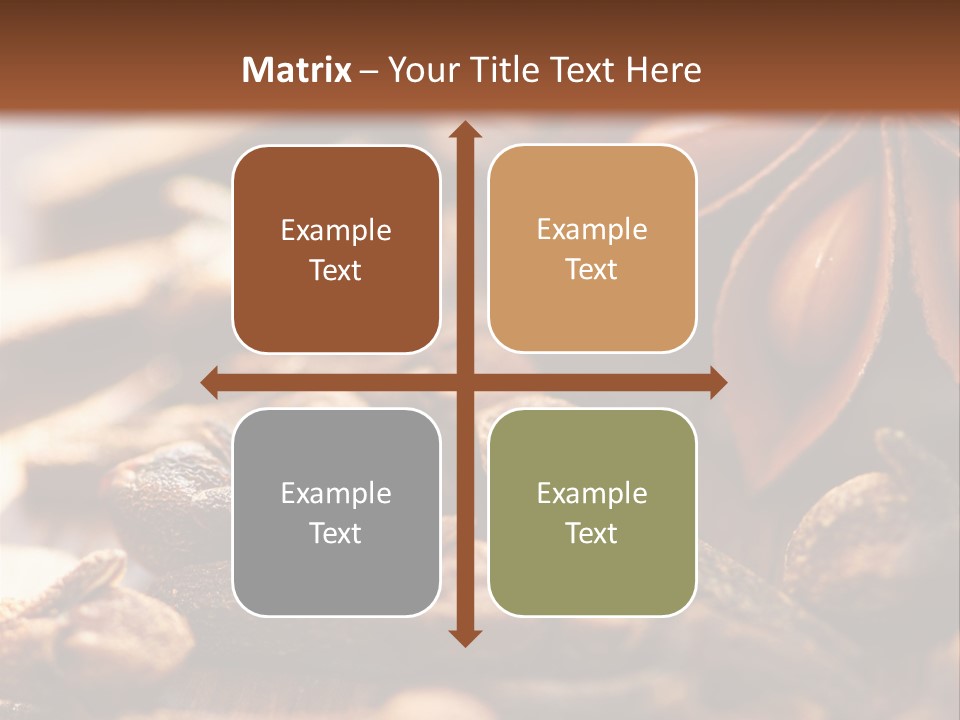 Scenario Bright Condiment PowerPoint Template