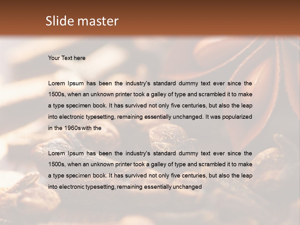 Scenario Bright Condiment PowerPoint Template