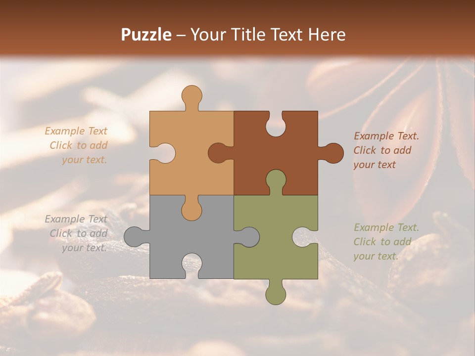 Scenario Bright Condiment PowerPoint Template