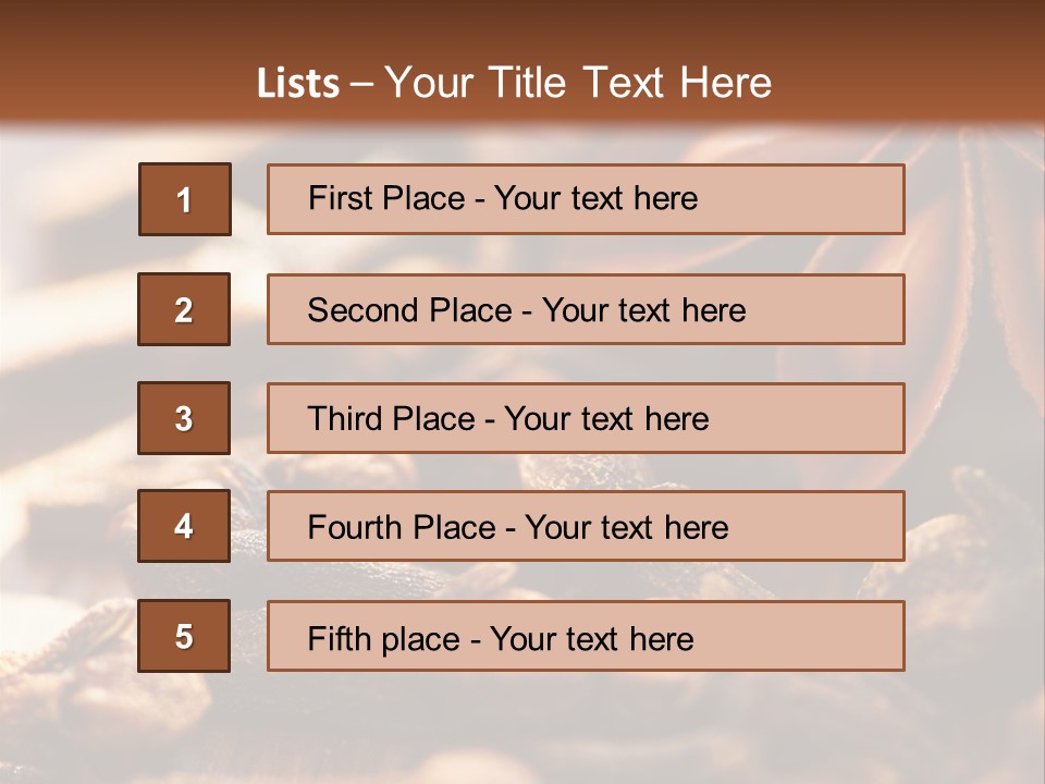 Scenario Bright Condiment PowerPoint Template