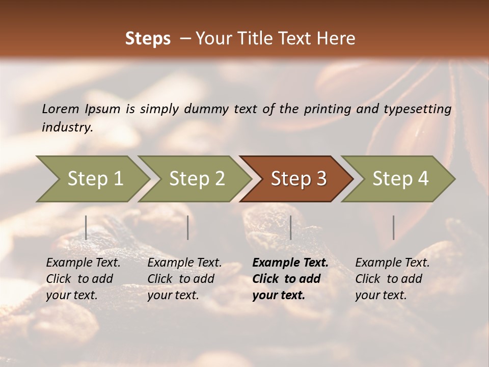 Scenario Bright Condiment PowerPoint Template