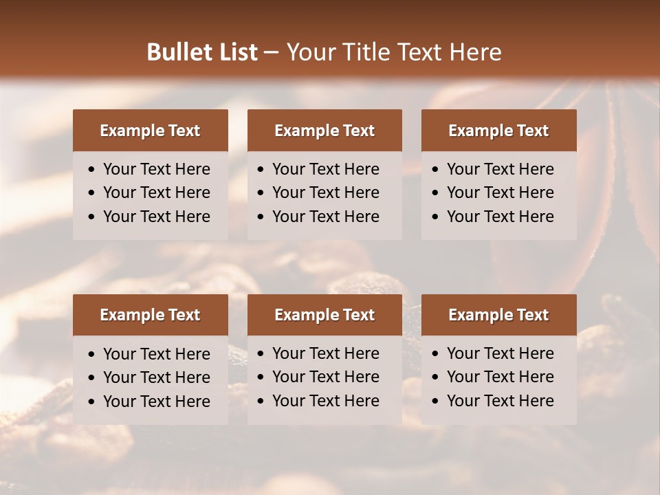 Scenario Bright Condiment PowerPoint Template