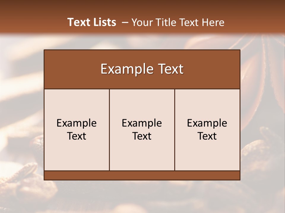 Scenario Bright Condiment PowerPoint Template
