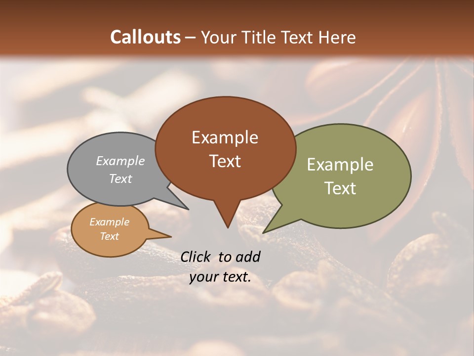 Scenario Bright Condiment PowerPoint Template