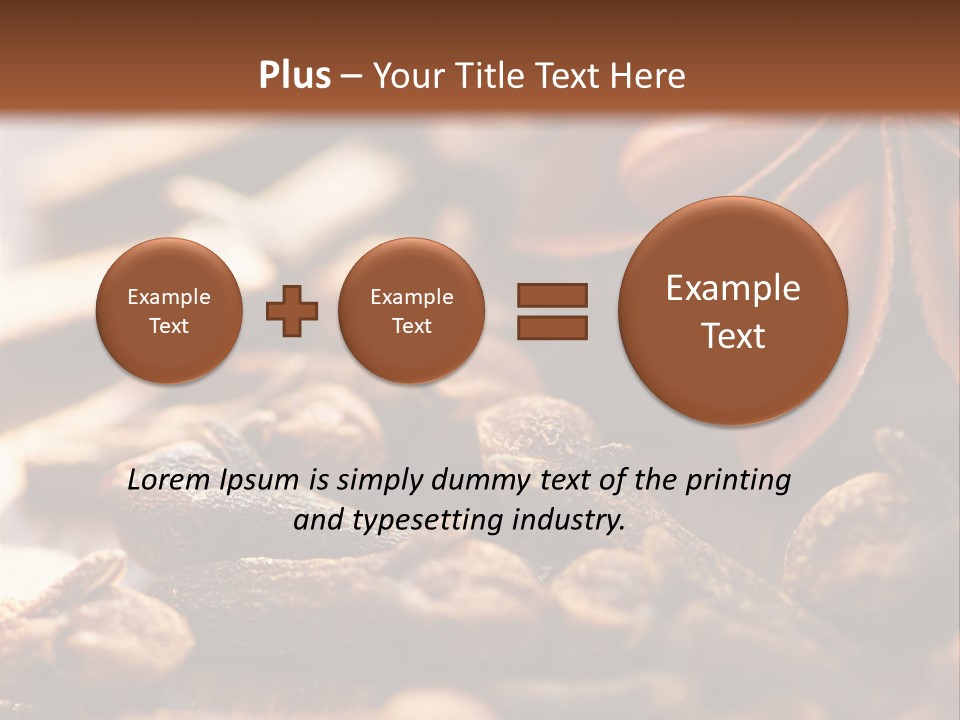 Scenario Bright Condiment PowerPoint Template
