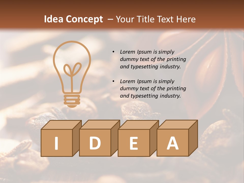 Scenario Bright Condiment PowerPoint Template