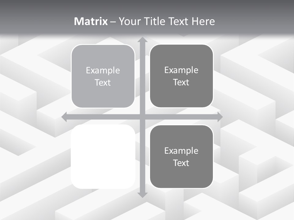 Metaphor Challenge Labyrinth PowerPoint Template