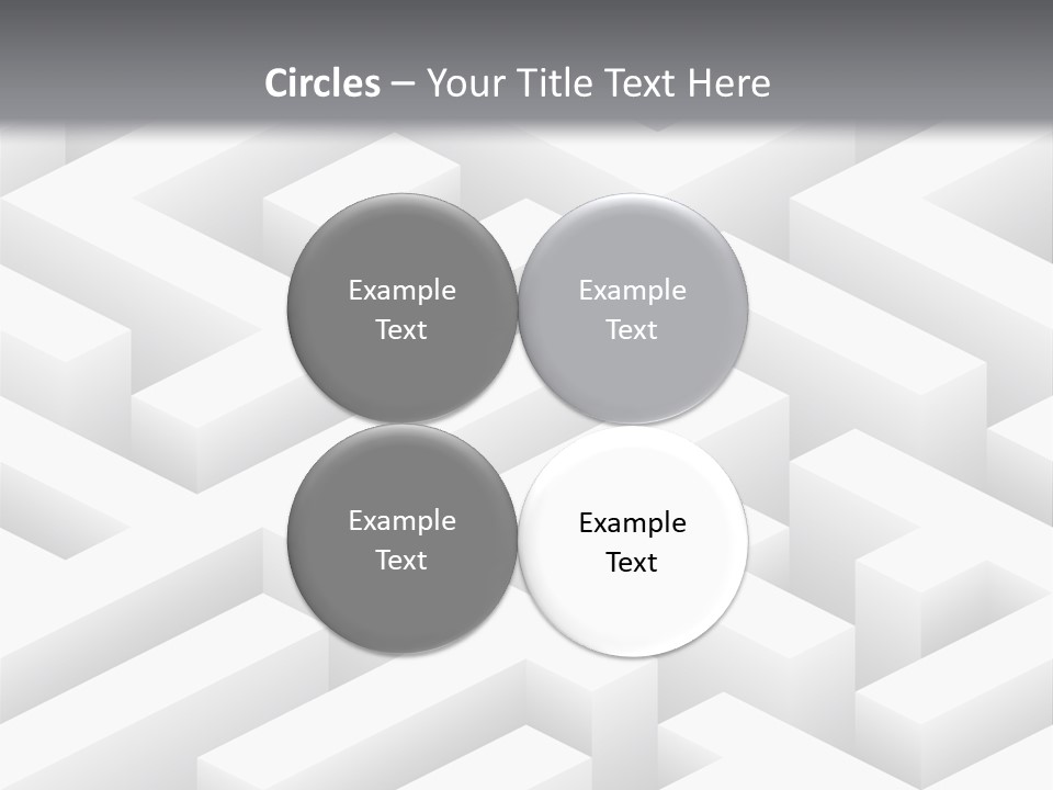 Metaphor Challenge Labyrinth PowerPoint Template