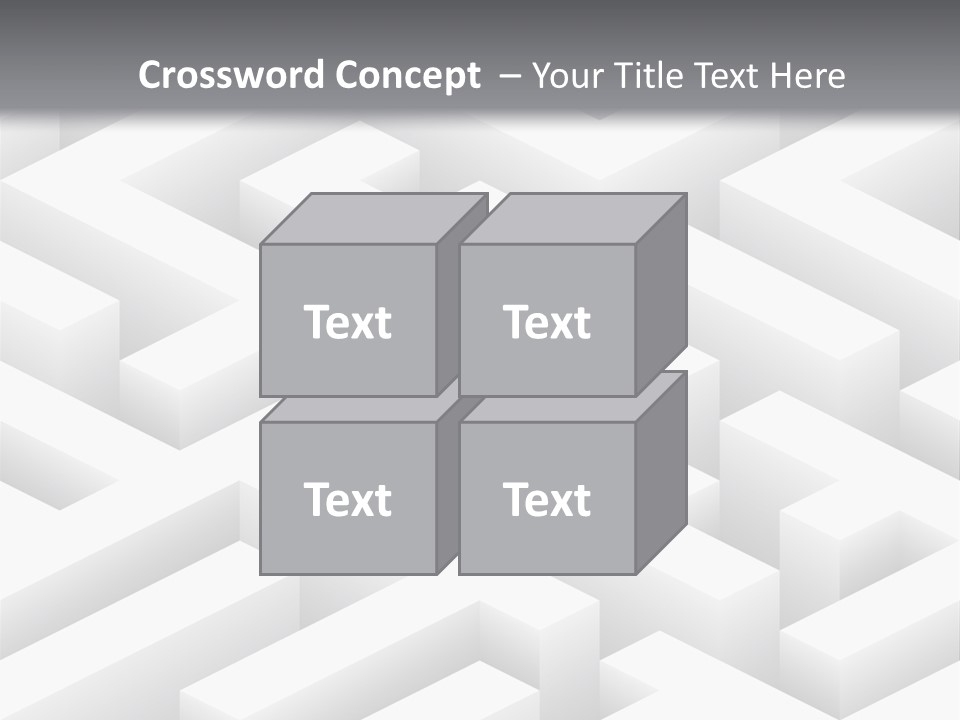 Metaphor Challenge Labyrinth PowerPoint Template