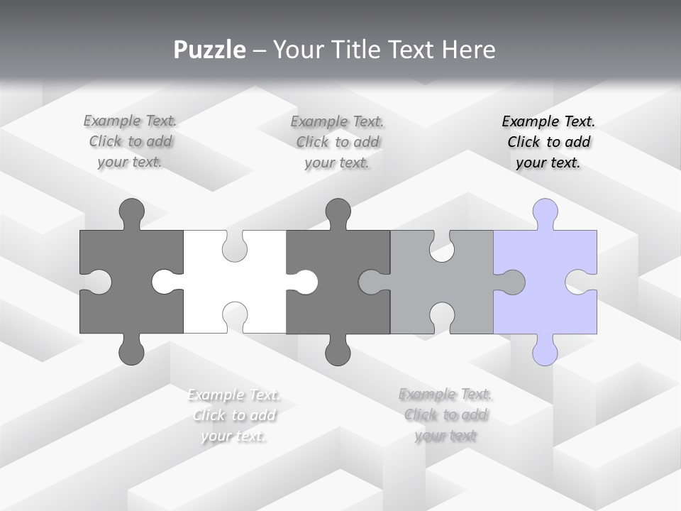 Metaphor Challenge Labyrinth PowerPoint Template