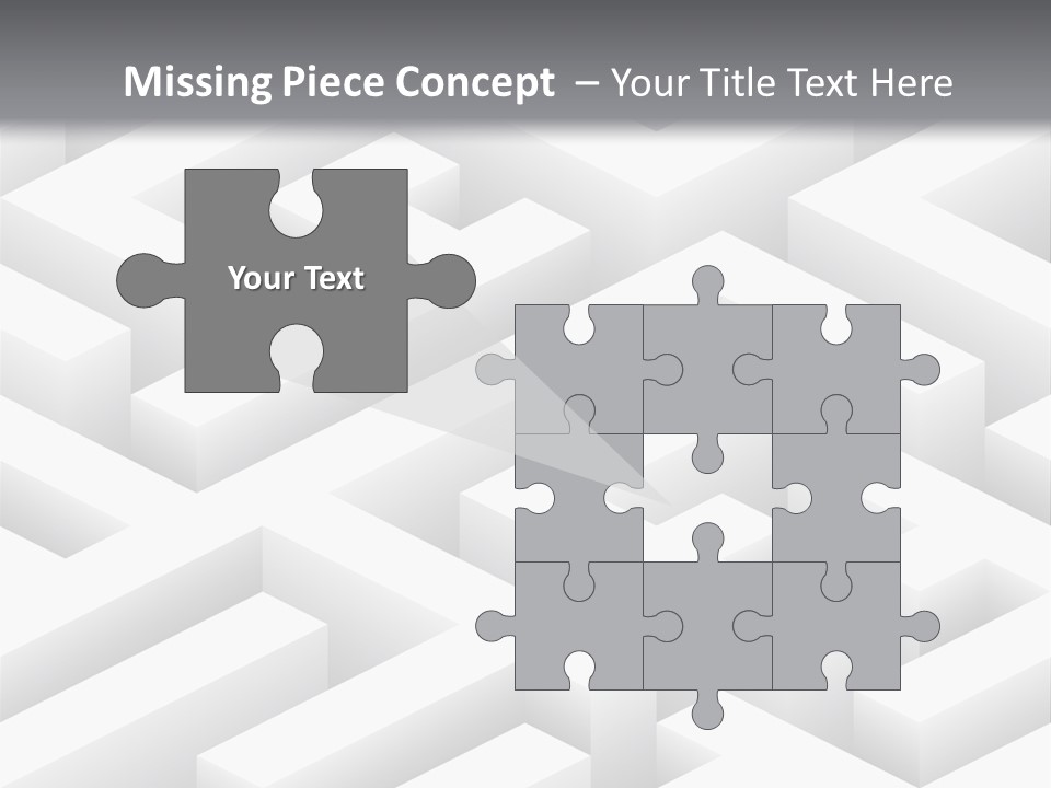 Metaphor Challenge Labyrinth PowerPoint Template