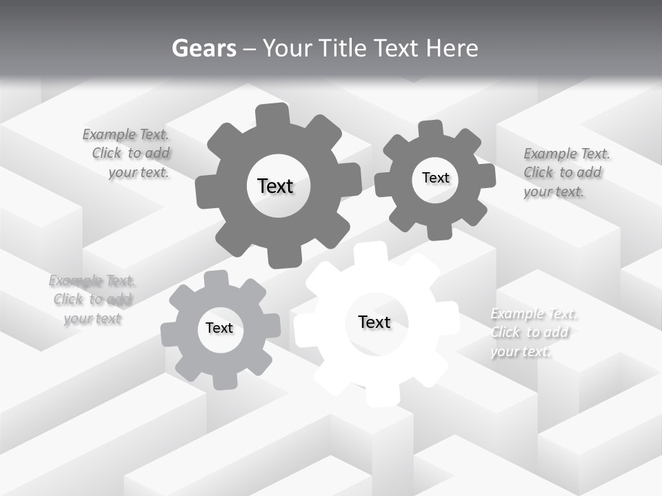 Metaphor Challenge Labyrinth PowerPoint Template