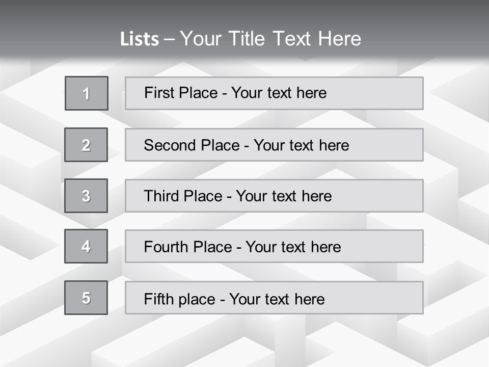 Metaphor Challenge Labyrinth PowerPoint Template