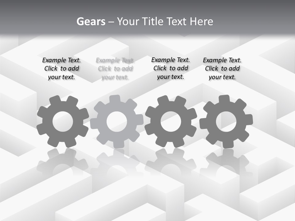 Metaphor Challenge Labyrinth PowerPoint Template