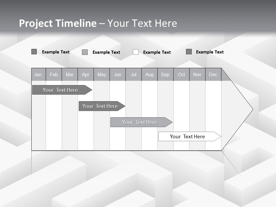 Metaphor Challenge Labyrinth PowerPoint Template