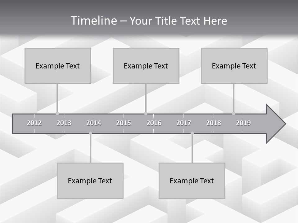 Metaphor Challenge Labyrinth PowerPoint Template