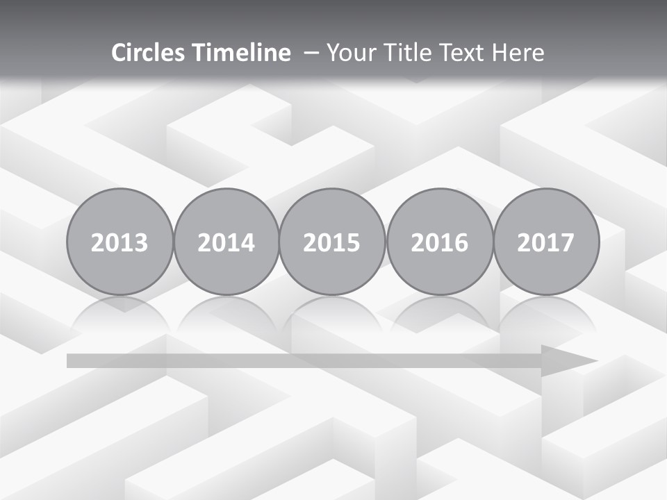 Metaphor Challenge Labyrinth PowerPoint Template