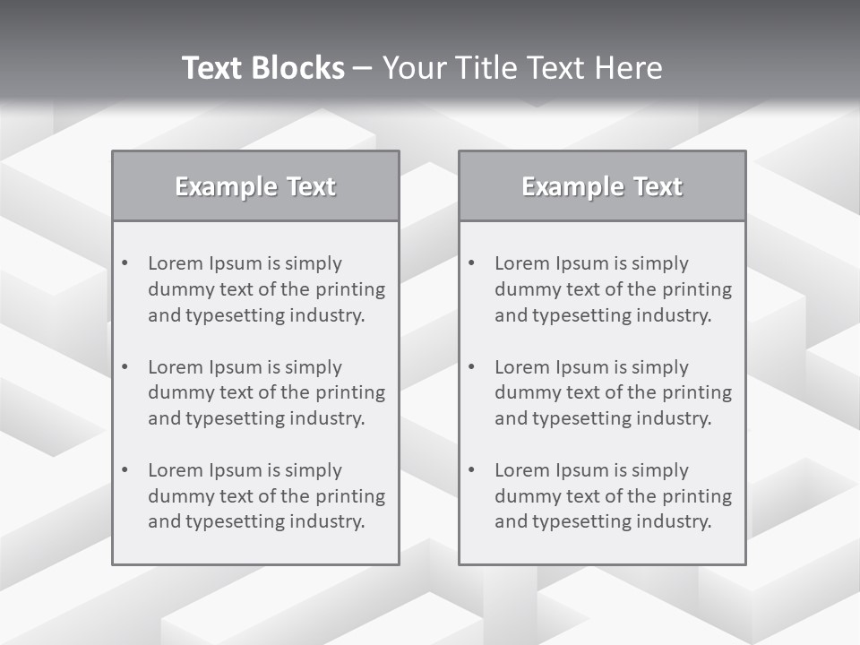 Metaphor Challenge Labyrinth PowerPoint Template