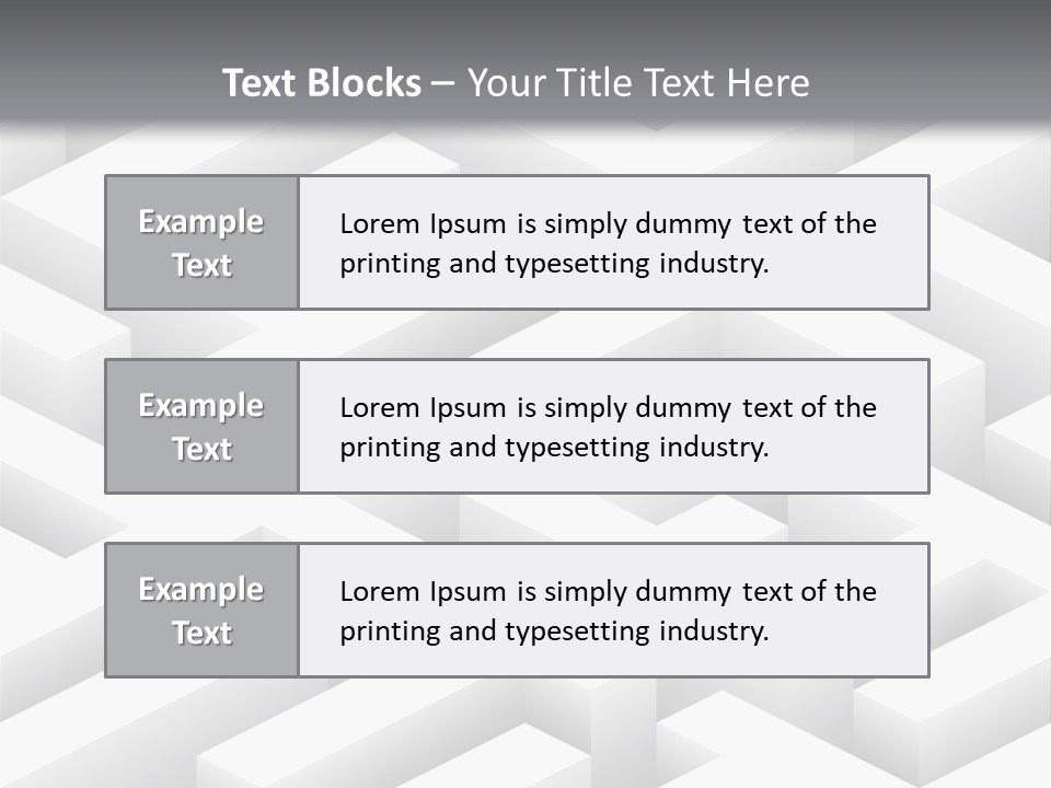 Metaphor Challenge Labyrinth PowerPoint Template
