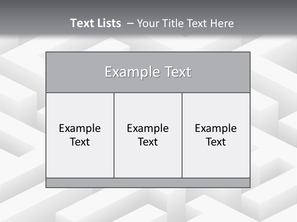 Metaphor Challenge Labyrinth PowerPoint Template