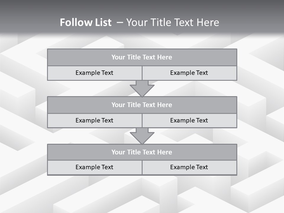 Metaphor Challenge Labyrinth PowerPoint Template