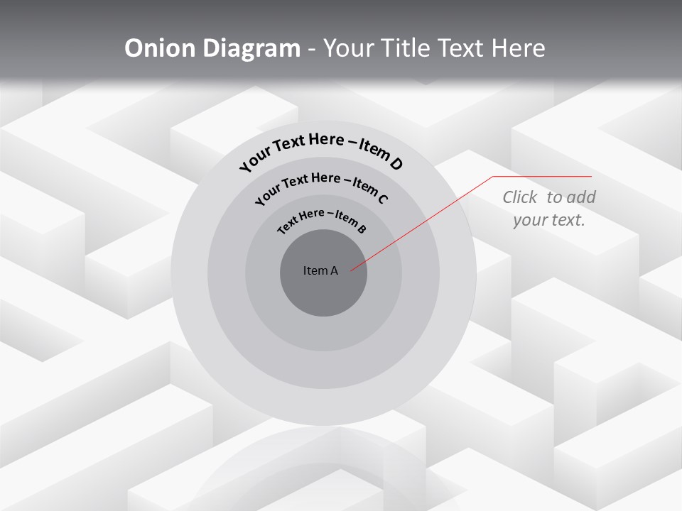 Metaphor Challenge Labyrinth PowerPoint Template