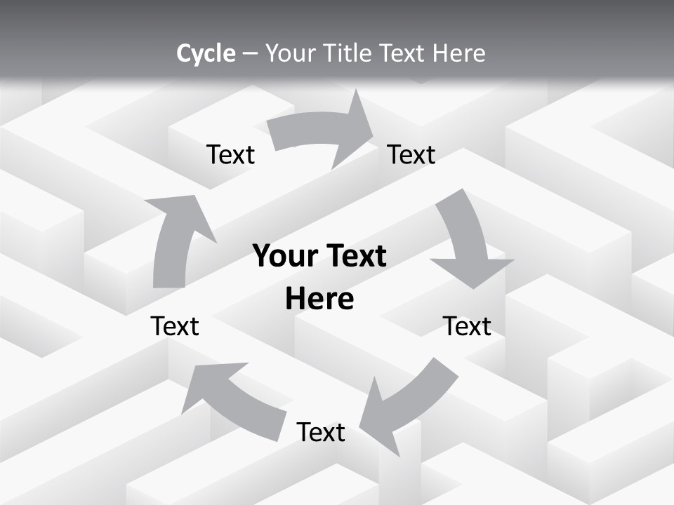 Metaphor Challenge Labyrinth PowerPoint Template