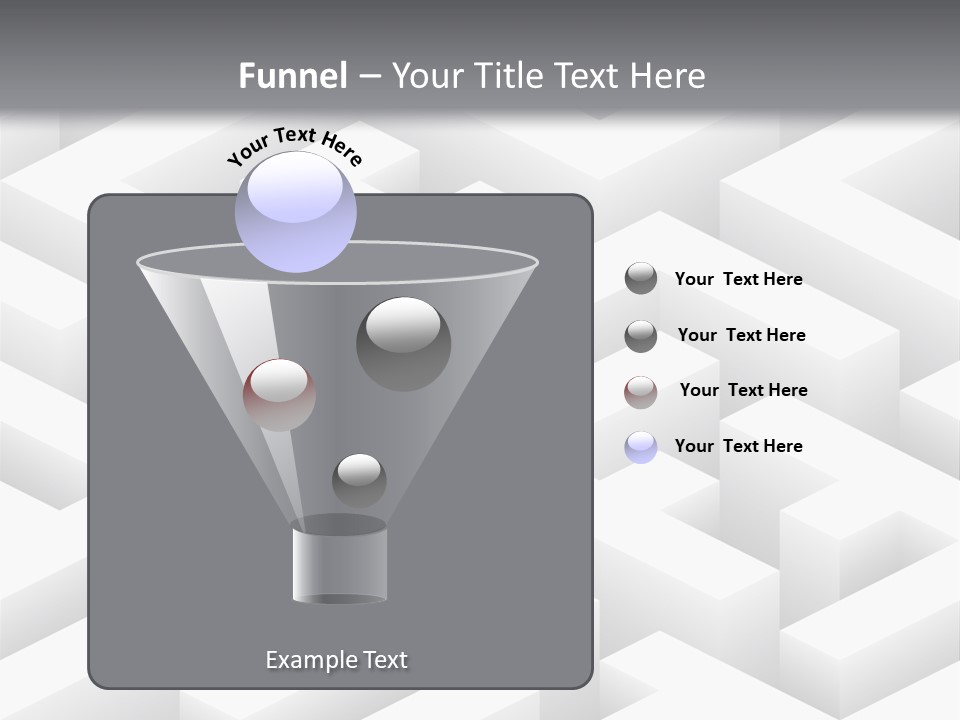 Metaphor Challenge Labyrinth PowerPoint Template