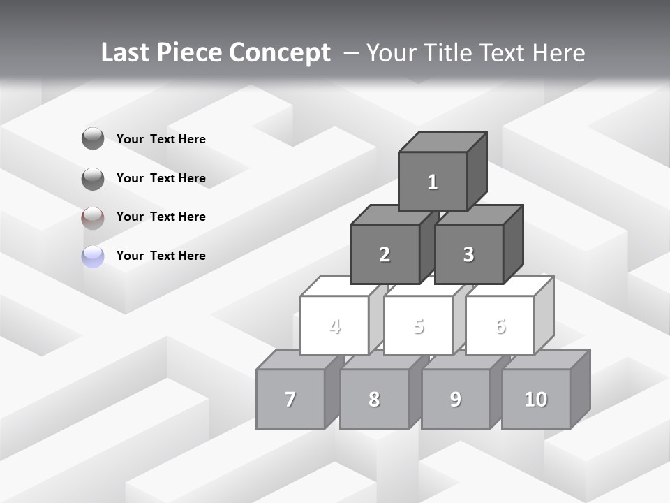 Metaphor Challenge Labyrinth PowerPoint Template