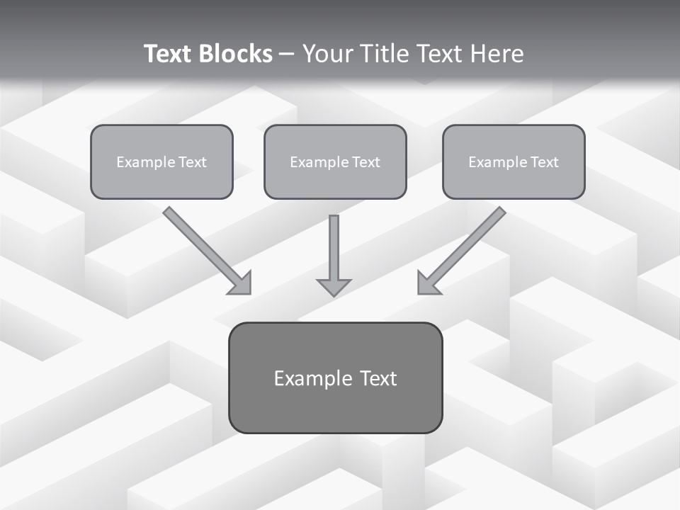 Metaphor Challenge Labyrinth PowerPoint Template