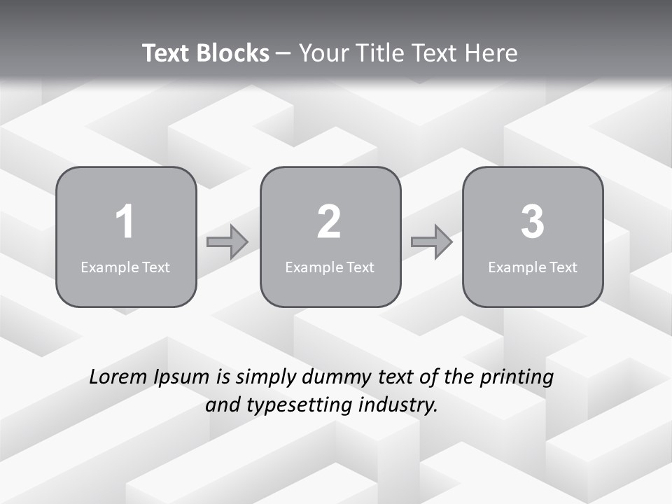 Metaphor Challenge Labyrinth PowerPoint Template