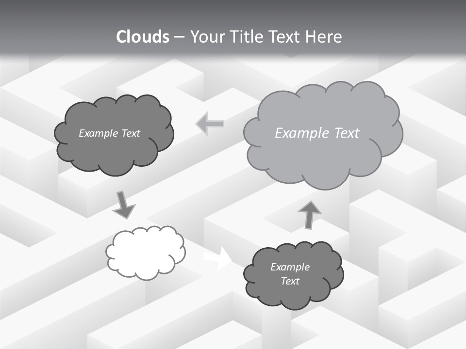 Metaphor Challenge Labyrinth PowerPoint Template