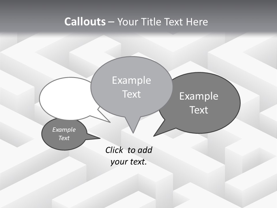 Metaphor Challenge Labyrinth PowerPoint Template