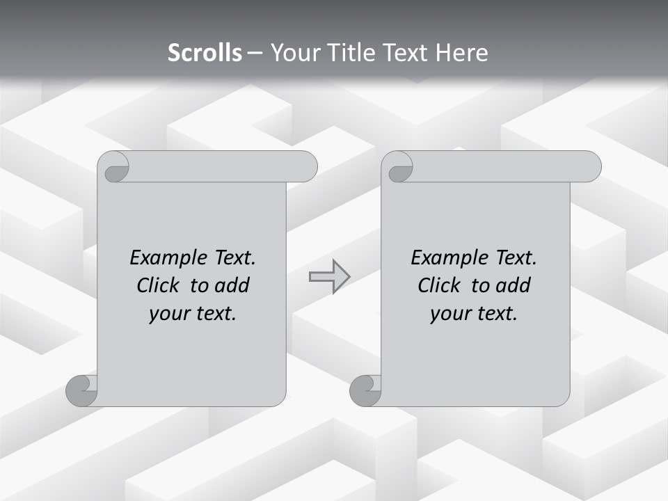 Metaphor Challenge Labyrinth PowerPoint Template