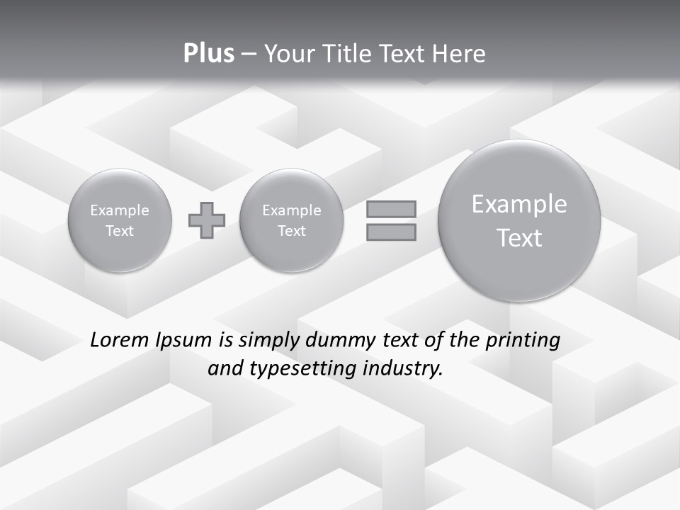 Metaphor Challenge Labyrinth PowerPoint Template