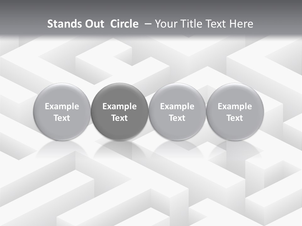 Metaphor Challenge Labyrinth PowerPoint Template