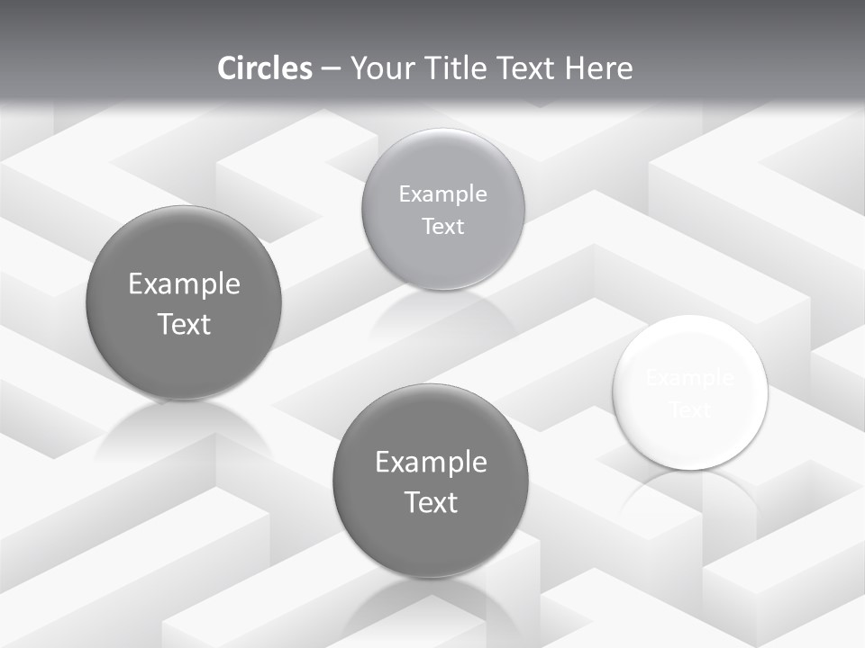 Metaphor Challenge Labyrinth PowerPoint Template