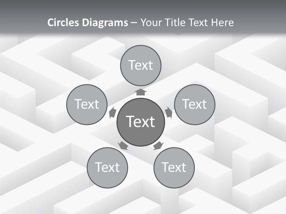 Metaphor Challenge Labyrinth PowerPoint Template