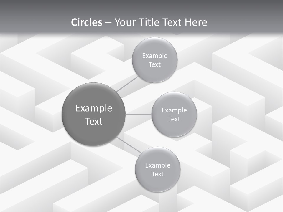 Metaphor Challenge Labyrinth PowerPoint Template