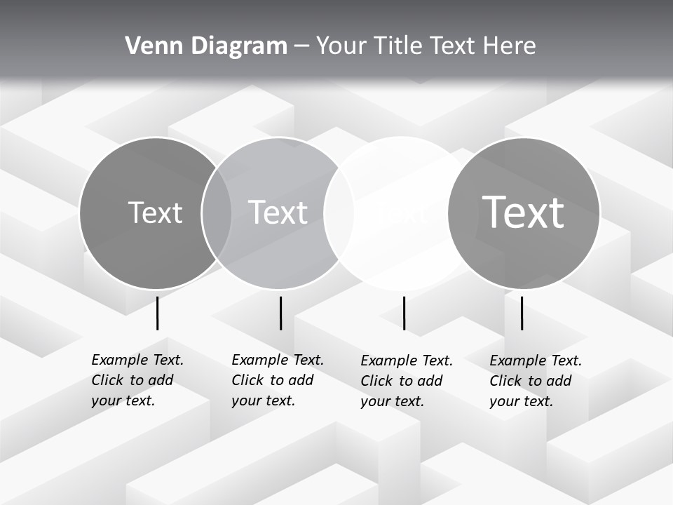 Metaphor Challenge Labyrinth PowerPoint Template