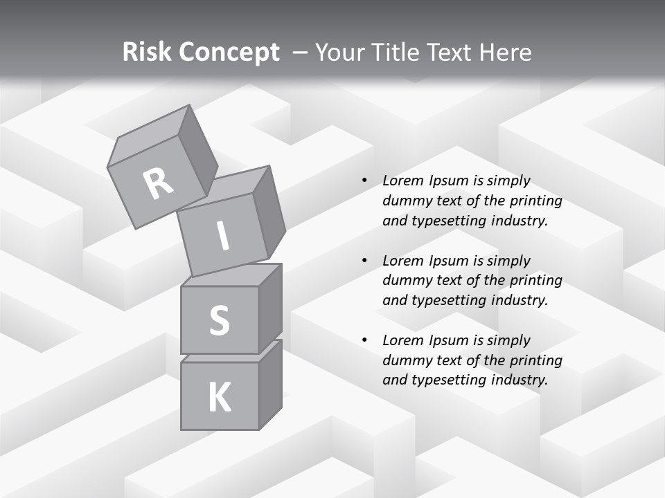 Metaphor Challenge Labyrinth PowerPoint Template