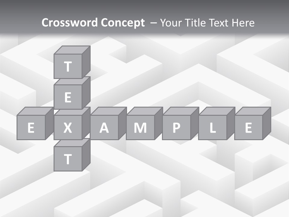 Metaphor Challenge Labyrinth PowerPoint Template
