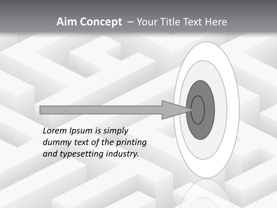 Metaphor Challenge Labyrinth PowerPoint Template