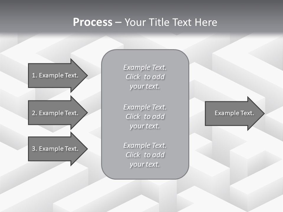 Metaphor Challenge Labyrinth PowerPoint Template